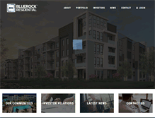 Tablet Screenshot of bluerockresidential.com